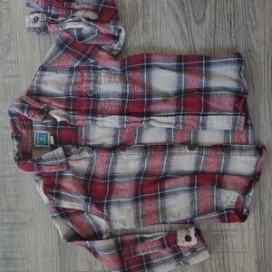Boys Plaid Button-Up Shirt